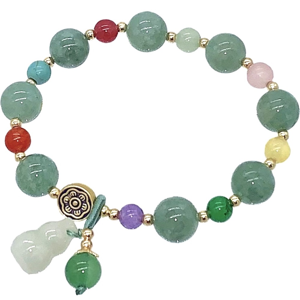 Good luck Charm Bracelet Green Aventurine